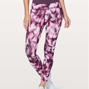 Lululemon Train Times 7/8 Pant 25" Legging Blush Blossom Alpine White Candy Pink